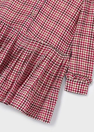 MAYORAL suknelė ilgomis rankovėmis 6H, raudona, 4928-26 