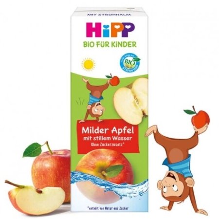 HiPP ekologiškos obuolių sultys su mineraliniu vandeniu, 12 mėn.+, 200 ml, 8912 