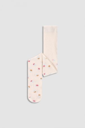 COCCODRILLO pėdkelnės TIGHT COTTON COLORFUL, ecru, WC3380203TCC-003 WC3380203TCC-003-068