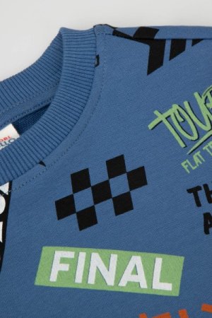 COCCODRILLO džemperis RACER 90' KIDS, mėlynas, WC4132101RAK-014-,  