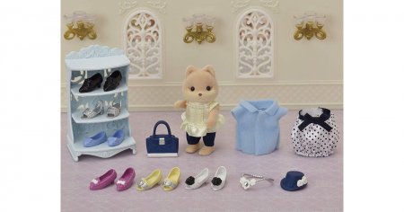 SYLVANIAN FAMILIES Drabužių  rinkinys Shoe Shop Collection, 5541 5541