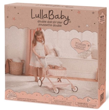 LULLABABY dvivietis vežimėlis lėlei, LBY7618C1Z 