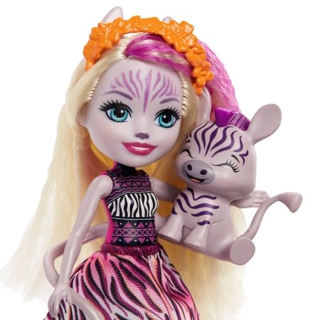 ENCHANTIMALS herojė zebrė Zadi su gyvūnėliu, GTM27 GTM27