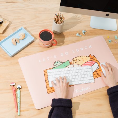 PUSHEEN pelės kilimėlis Sushi Roll vegan leather, MGGEPU06 