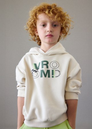 MAYORAL džemperis su gobtuvu, hemp, 3.435-72, 104  cm 