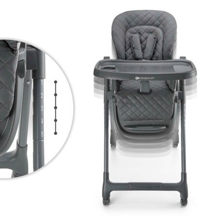 KINDERKRAFT maitinimo kėdutė TULO, pilka, KHTULO00GRY0000 