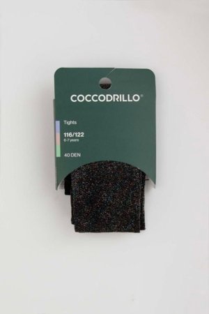 COCCODRILLO pėdkelnės TIGHT MICROFIBRE COLORFUL, juodos, ZC5380316TMC-021-128, 128/134 cm 