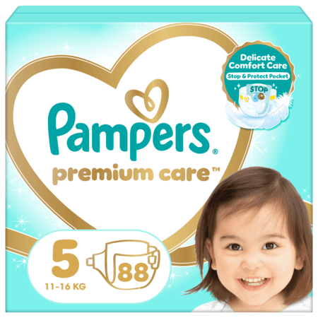 PAMPERS sauskelnės, Premium Care dydis 5, 88 vnt, 11kg-18kg, 81737572 81737572