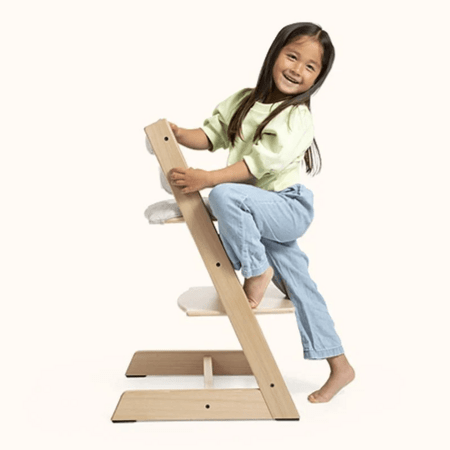 STOKKE maitinimo kėdutė su buomeliu ir paminkštinimu TRIPP TRAPP, black, nordic grey, 685000 