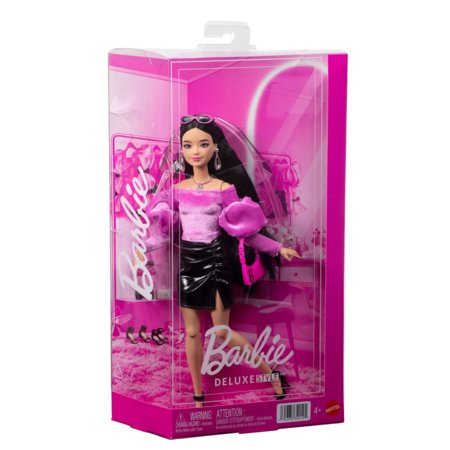 BARBIE DELUXE FASHIONISTAS mados lėlė rožine palaidine, JJN76 