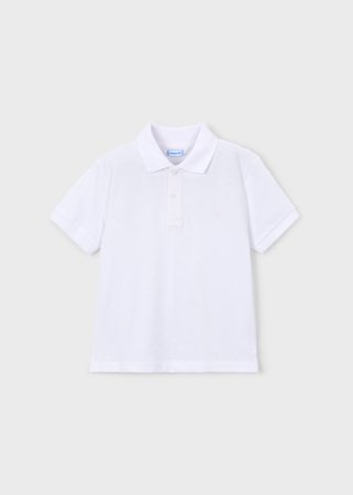 MAYORAL polo marškinėliai trumpomis rankovėmis, white, 150-16, 128  cm 