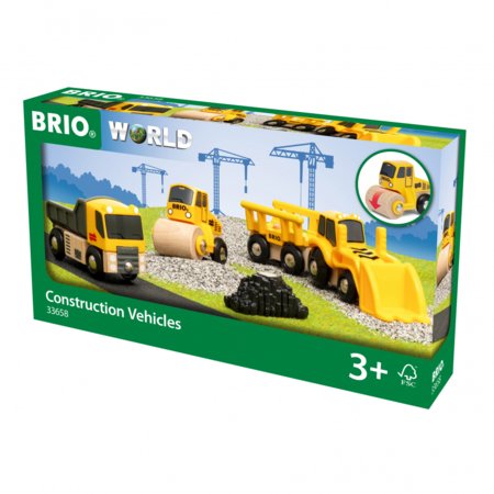 BRIO statybų transporto priemonių rinkinys, 33658 33658