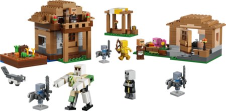 21596 LEGO® Minecraft® Evokeris ir kaimo užpuolimas 