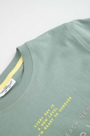 COCCODRILLO marškinėliai trumpomis rankovėmis, žali, WC6143203NBJ-011-140, 140 cm 