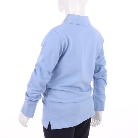 MAMAJUM polo marškinėliai ilgomis rankovėmis 10-000006, mėlynas, 122/128 cm 