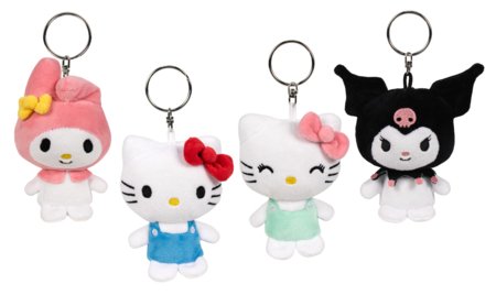 HELLO KITTY pliušinis raktų pakabukas, 10 cm, asort., 760026148 