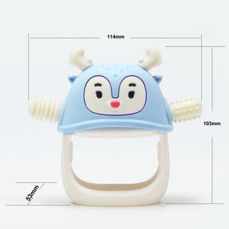 SMILY MIA kramtukas REINDEER, Light Blue, 3 mėn+, M12032-2 