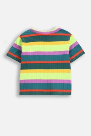 COCCODRILLO marškinėliai trumpomis rankovėmis MAXITROPIC GIRL JUNIOR, spalvoti, WC5143204MGJ-022-164, 164 cm 