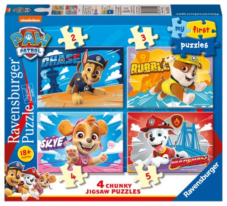 RAVENSBURGER dėlionės Paw Patrol My first, 4 vnt., 3154 3154