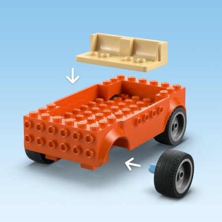 11202 LEGO® 4+ Berry Bluey išvyka į paplūdimį šeimos automobiliu 