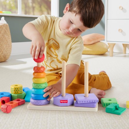 FISHER PRICE mediniai statymo bokšteliai, HXT76 
