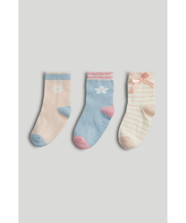 MOTHERCARE kojinės neslystančiais padais, 3 vnt., AY16201, 4-7 metai 