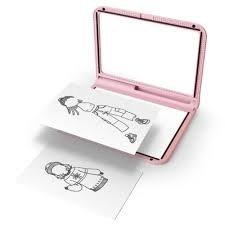 KIDYWOLF šviečianti piešimo planšetė, rožinė, KIDYDRAW-PRO-PI 