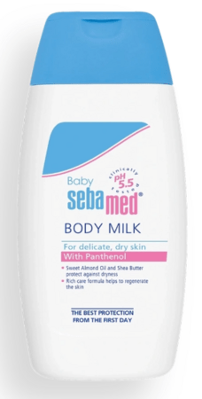 SEBAMED baby kūdikių kūno pienelis, 200 ml. 