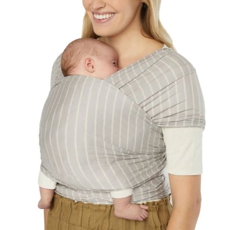 ERGOBABY nešioklė AURA WRAP, Grey stripes, WLASKGRYSTP 