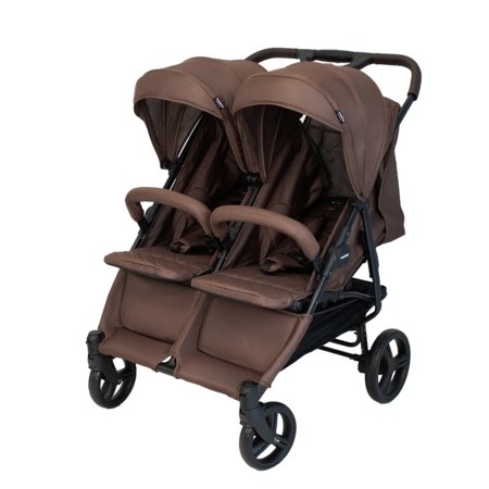 BABYTROLD sportinis vežimėlis dvyniams OS2, Chocolate, 13-82BRO 