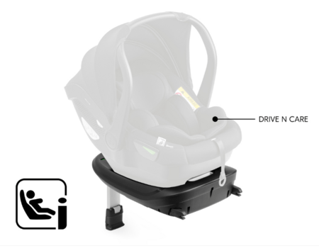 HAUCK automobilinės kėdutės bazė DRIVE N CARE, Black, 614372 