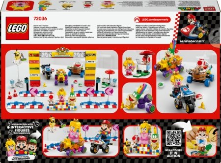 72036 LEGO® Super Mario Mario Kart™ – Baby Peach ir Grand Prix rinkinys 