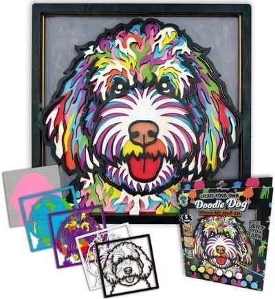 SPLAT PLANET 3D medinis kūrybinis rinkinys Doodle Dog, SP48189 