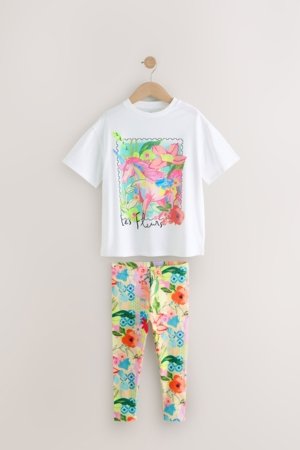 NEXT marškinėliai trumpomis rankovėmis ir tamprės, E45360 152 