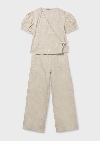 MAYORAL palaidinė ir kelnės, sand, 6.559-22, 157  cm 