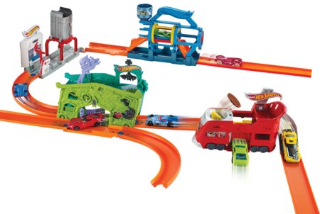 HOT WHEELS City išskleidžiamas žaidimų rinkinys, FJN34 