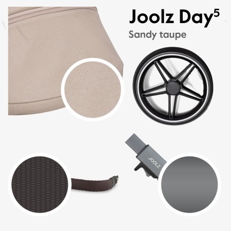 JOOLZ universalus vežimėlis Day5 COMPLETE SET, Sandy taupe, 540008 