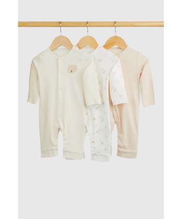 MOTHERCARE šliaužtinukas ilgomis rankovėmis, 3vnt., GF095 