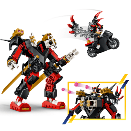 77120 LEGO® Sonic the Hedgehog™ Shadow robotas prieš „G.U.N. Trooper“ 