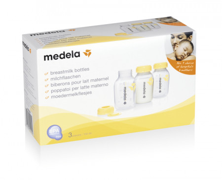 MEDELA pieno buteliukai, 150 ml, 3vnt., 008.0073 