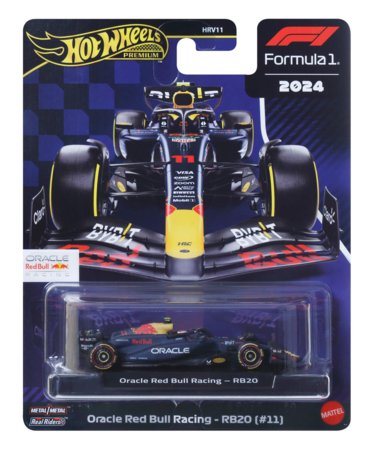 HOT WHEELS Premium lenktyninis Red Bull 2024 Sergio Perez automodeliukas, JBM19 