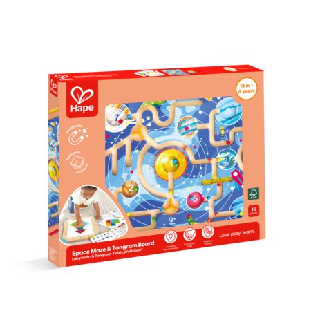 HAPE 2-in-1 labirintas ir tangramų lenta, E0524K 