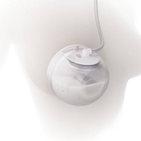 KINDERKRAFT dvigubas nešiojamas elektrinis pientraukis GENTLENEST, White, KEGENE00GLD0000 