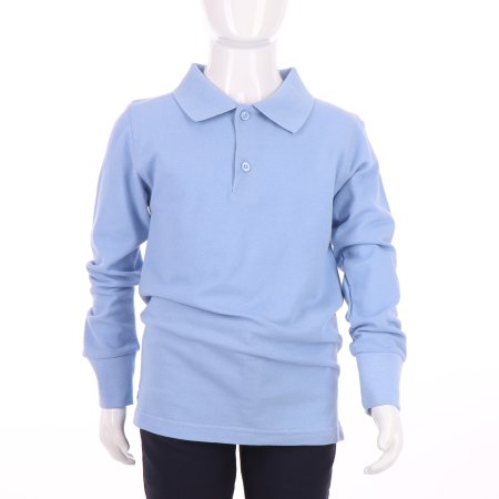 MAMAJUM polo marškinėliai ilgomis rankovėmis 10-000006, žydri, 128/134 cm 10-000006