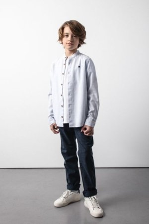 COCCODRILLO marškiniai ilgomis rankovėmis ELEGANT JUNIOR BOY, mėlyni, WC5136101EJB-014-164, 164 cm 