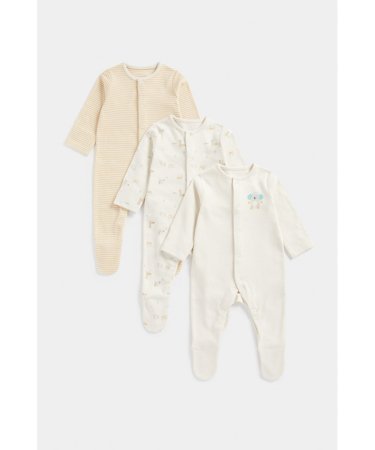 MOTHERCARE šliaužtinukas ilgomis rankovėmis, FE114 3vnt.,  