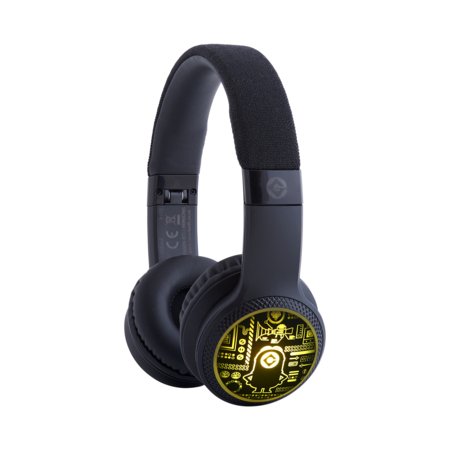 MINIONS šviečiančios Bluetooth ausinės, HMMN-BTLI-MINIONS 