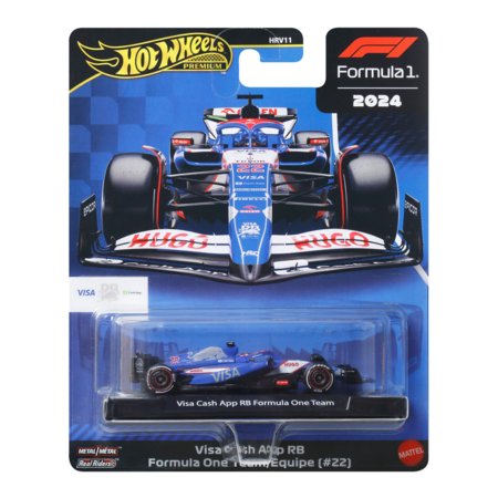 HOT WHEELS Premium lenktyninis VCARB 2024 Yuki Tsunoda automodeliukas, JBM14 