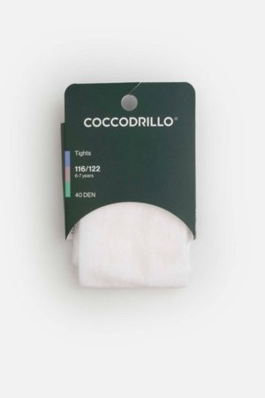 COCCODRILLO pėdkelnės, baltos, WC6380301TMC-001-140, 140/146 dydis 