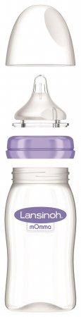 LANSINOH maitinimo buteliukas su žinduku mOmma, 240ml, 75840 75840